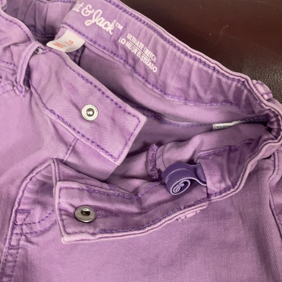 Cat & Jack Girls' Jegging (Jeans) 12 Lavender - Picture 6 of 6